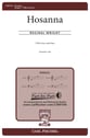 Hosanna TTBB choral sheet music cover